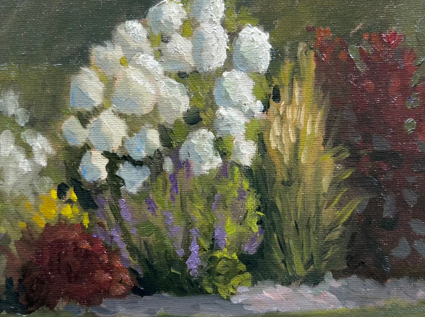 Flower Plein air painting