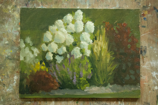 Flower Plein air painting